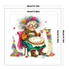 Weird Sewing Granny-11CT Stamped Cross Stitch 40*40cm/15.75*15.75in tapestrymarket