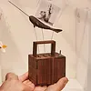 Handcrafted Wooden Wandering Narwhal Automaton