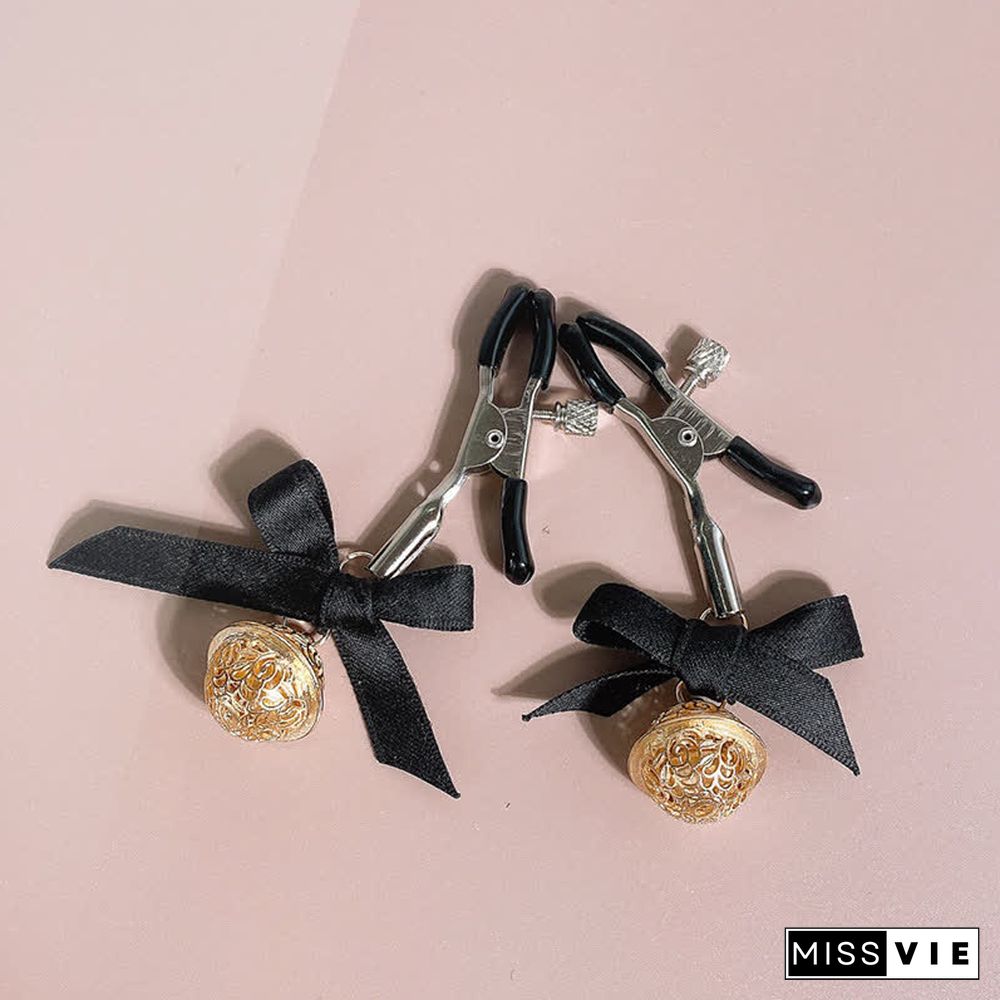Bowknot Bell Strawberry Nipple Clamps SM Accessories
