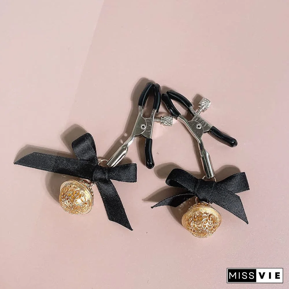 Bowknot Bell Strawberry Nipple Clamps SM Accessories