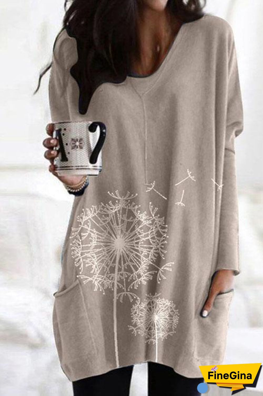 Dandelion Loose Fit Sweatshirt T-shirt