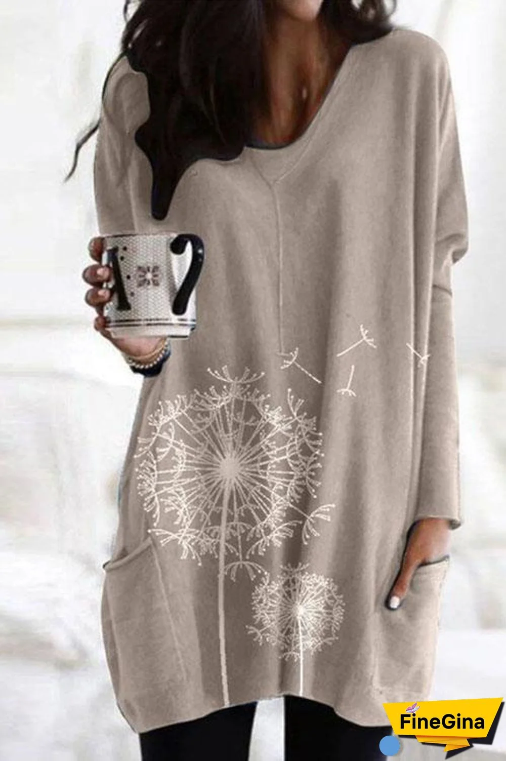 Dandelion Loose Fit Sweatshirt T-shirt
