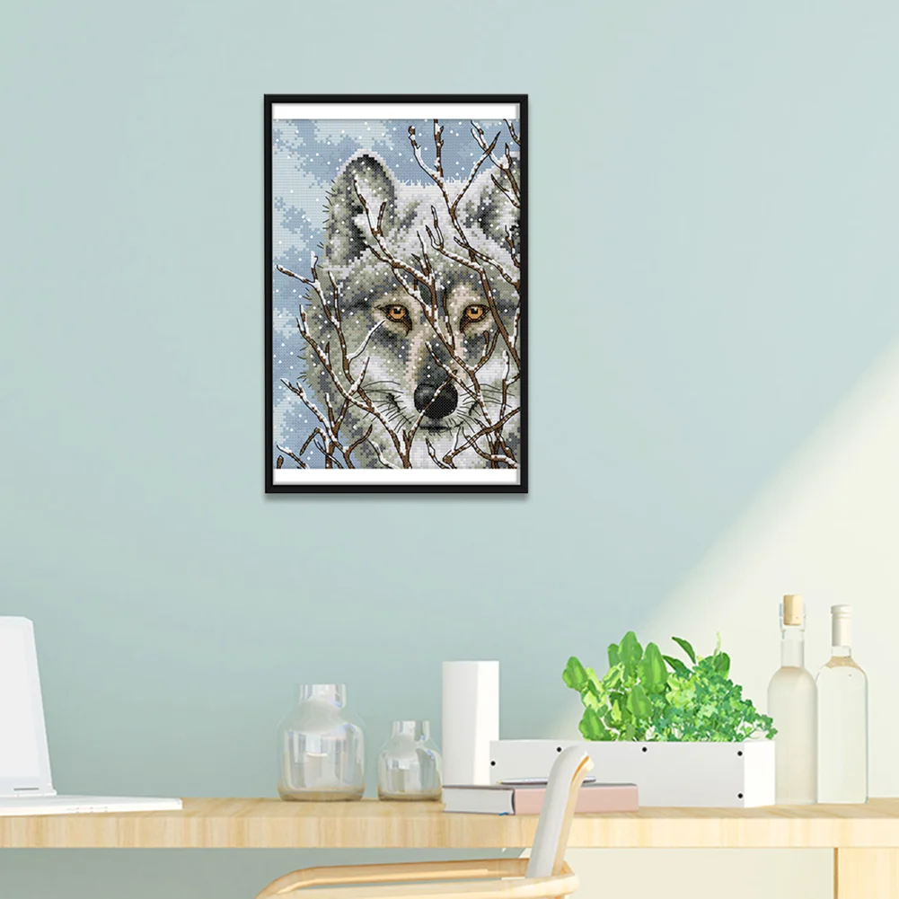 14ct Stamped Cross Stitch - Wolf(21*30cm)