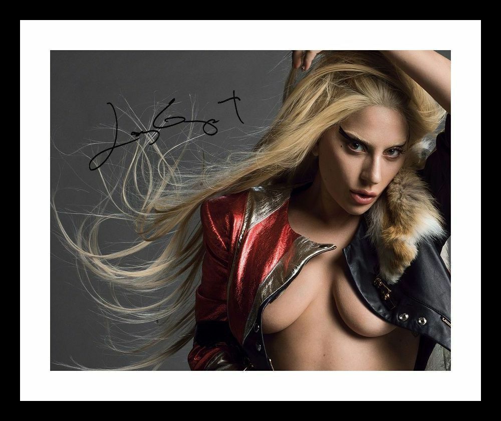 Lady Gaga Autograph Signed & Framed Photo Poster painting 6