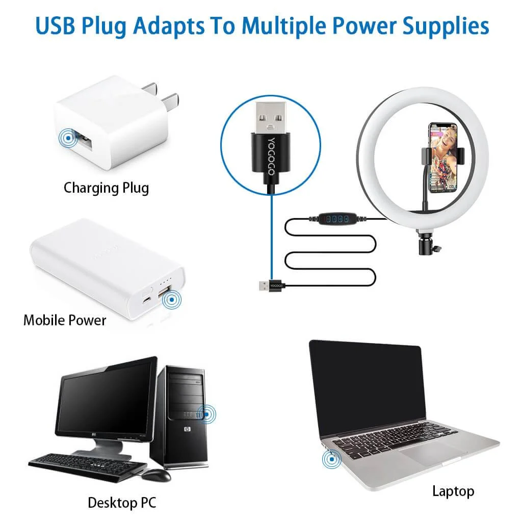 10“Professional LED Ring Light Kit