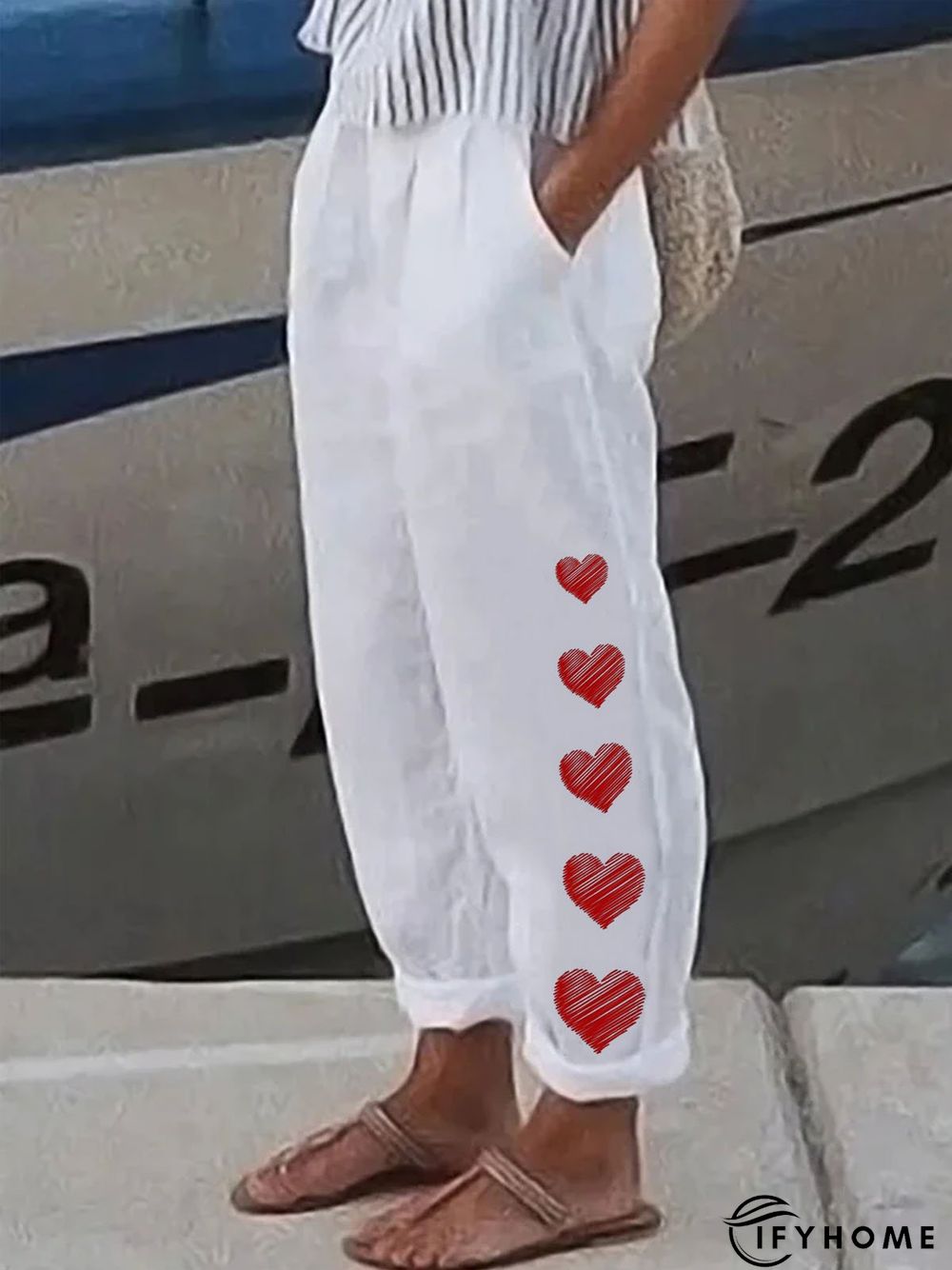 Heart/Cordate Casual Loose Casual Pants | IFYHOME