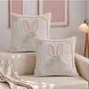 Easter Bunny Accent Pillowcase Cushion Cover for Sofa Bed Living Room Home Decor