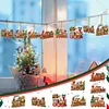 8Pcs Double Side Effect Acrylic Special Shaped Christmas Theme Xmas Trees Hanging Pendant Kits