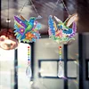2pcs Flower Bird Diamond Painting Double-sided Crystal Window Suncatcher Craft Set Birthday Gifts Home Garden Decor Hanging Kit