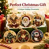 6pcs DIY Pearl Diamond Painting Christmas Tree Hanging Ornaments