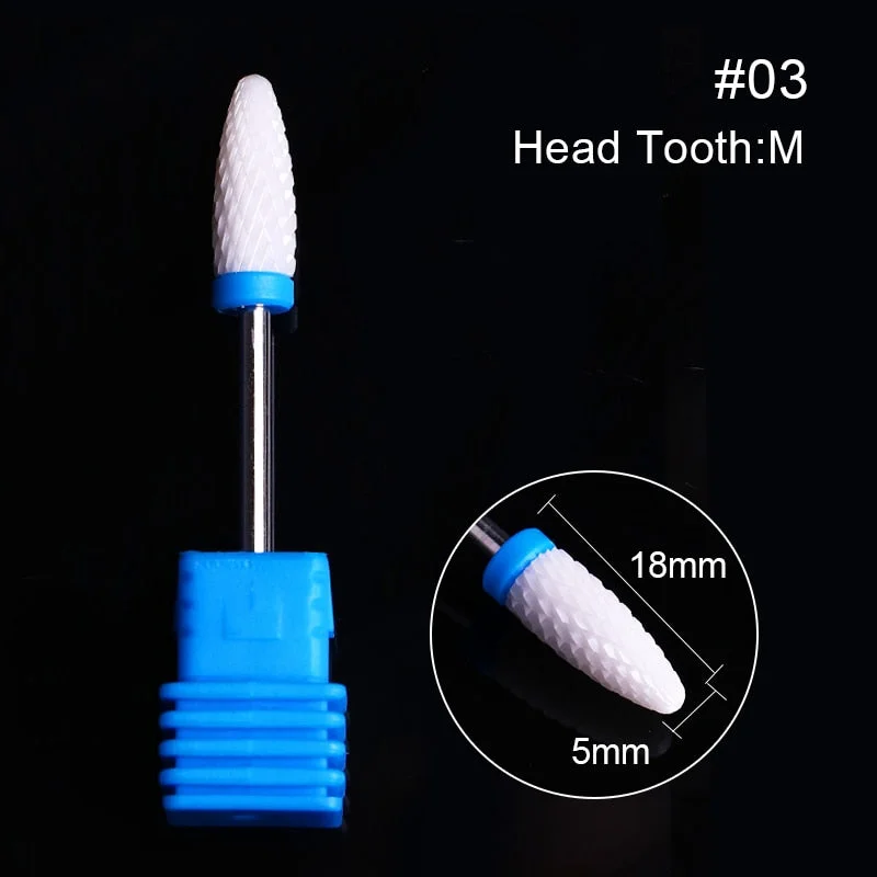 1Pc Ceramic Nail Drill Bits Nail Milling Cutter Bits Electric Drill Machine For Manicure Pedicure Equipment Accessory Tools-Nail Inspo