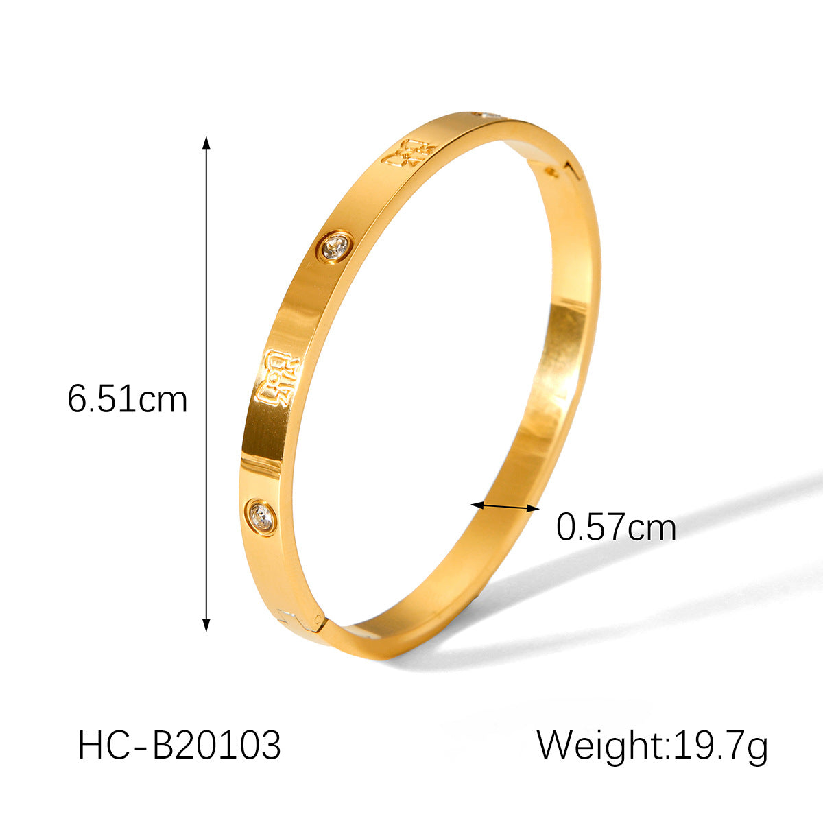 Classic Kajia Couple Titanium Steel Bracelet Fashionable And Versatile Starry Sky Diamond Stainless Steel Ladies Bracelet