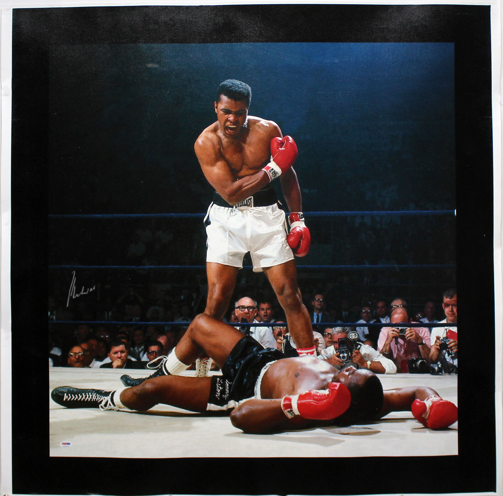 Muhammad Ali Authentic Signed 30x30 Canvas Vs. Sonny Liston PSA/DNA Itp #5A26536