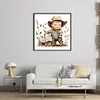 Cowboy Kid - 11CT Stamped Cross Stitch 40*40cm/15.75*15.75in