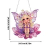 (US Only)Acrylic 2D Flat Print Elf Girl DIY 5D DIY Diamond Art Tabletop Decorations