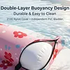Inflatable Pool Lounge Chair Foldable Adult Water Sofa Float with Backrest Blow Up Floating Hammock for Lake Beach Backyard &  Parties