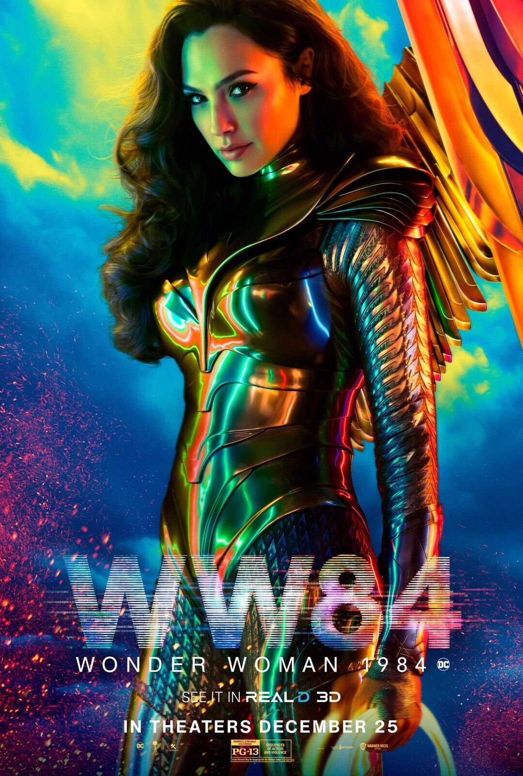 Wonder Woman 1984 Movie Poster Print 11”x17” Gal Gadot 2020 WW84 Photo Poster painting BRAND NEW