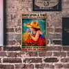 Cowgirl - Vintage Metal Signs - 20*30cm - Western