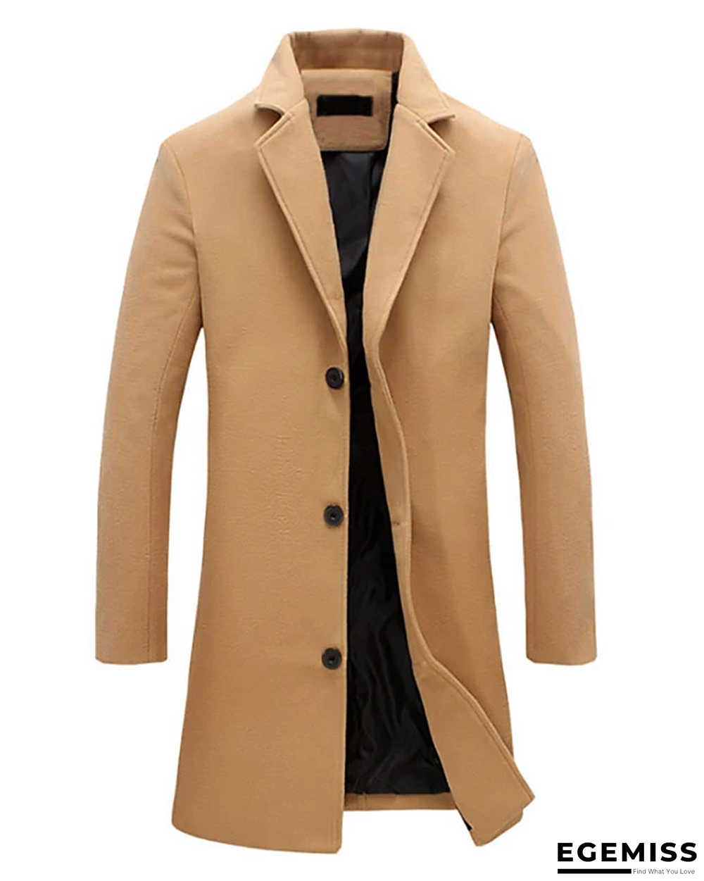 Men's Woolen Coat 5XL Large Size Slim Long Trench Coat Fashion Slim Wild Men's Jacket | EGEMISS