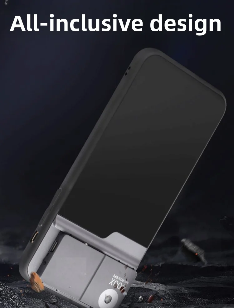 Suitable for iPhone12/13/14 mobile phone microscope lens 400X high-definition small mini micro microscope