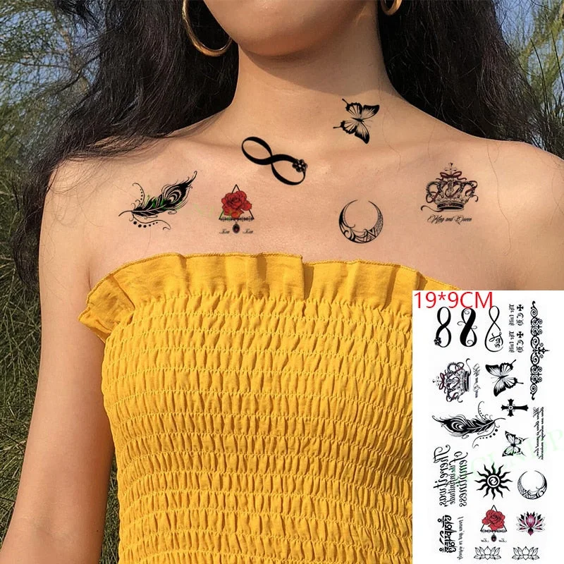 Waterproof Temporary Tattoo Sticker Sexy Snake Element Fake Tatoo Flash Tatto Body Art for Women Men tatuajes temporales