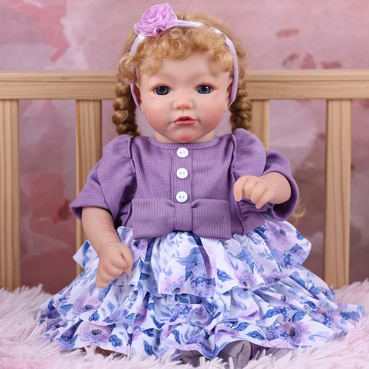 Babeside 20'' Reborn Toddler Doll Cutest Purple Girl Shayla