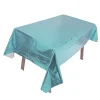 5PCS Wedding Party Decor Gloss Colors PET Tablecover Waterproof Reusable Tablecloth