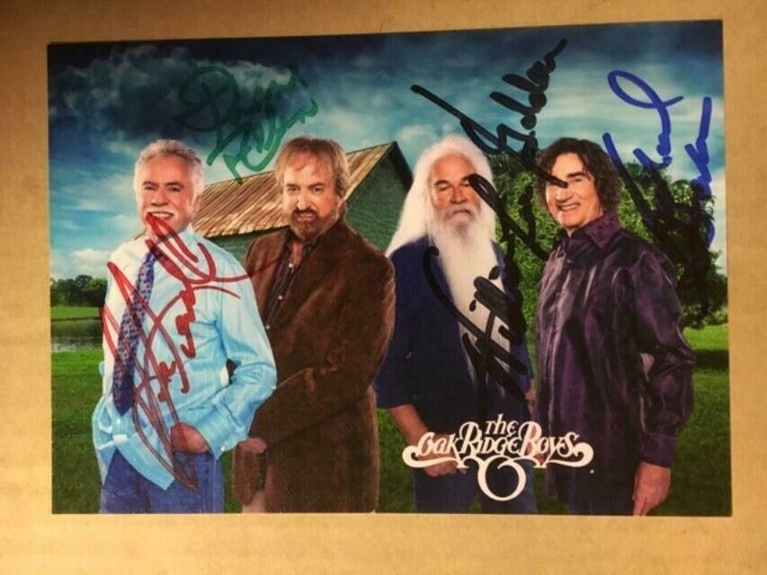 Oak Ridge Boys Boldly Signed 5x7 Photo Poster painting(4 signatures) with COA