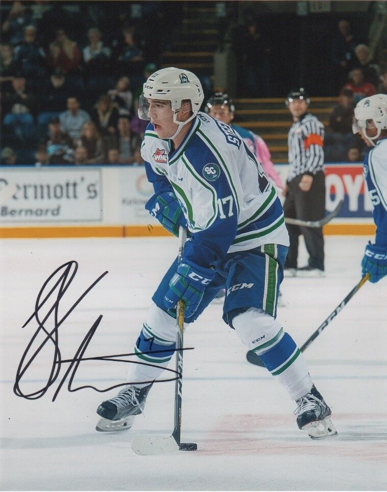 Swift Current Broncos Tyler Steenbergen Signed Autographed 8x10 WHL Photo Poster painting COA