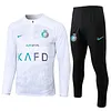 Joyfball 2023/2024 Al Nassr Half-Pull Training Suit White Football Shirt 1:1 Thai Quality