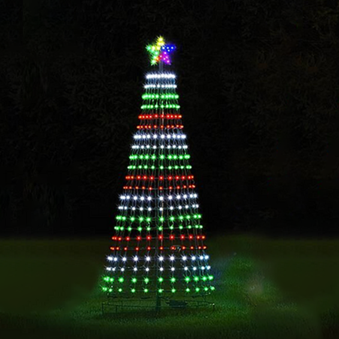 Multicolor LED Animated Lightshow Christmas Tree For Outdoor