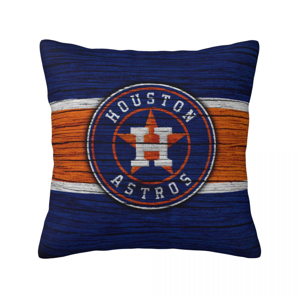 MLB Houston Astros Wooden Texture Pillow Covers 18x18 Inch