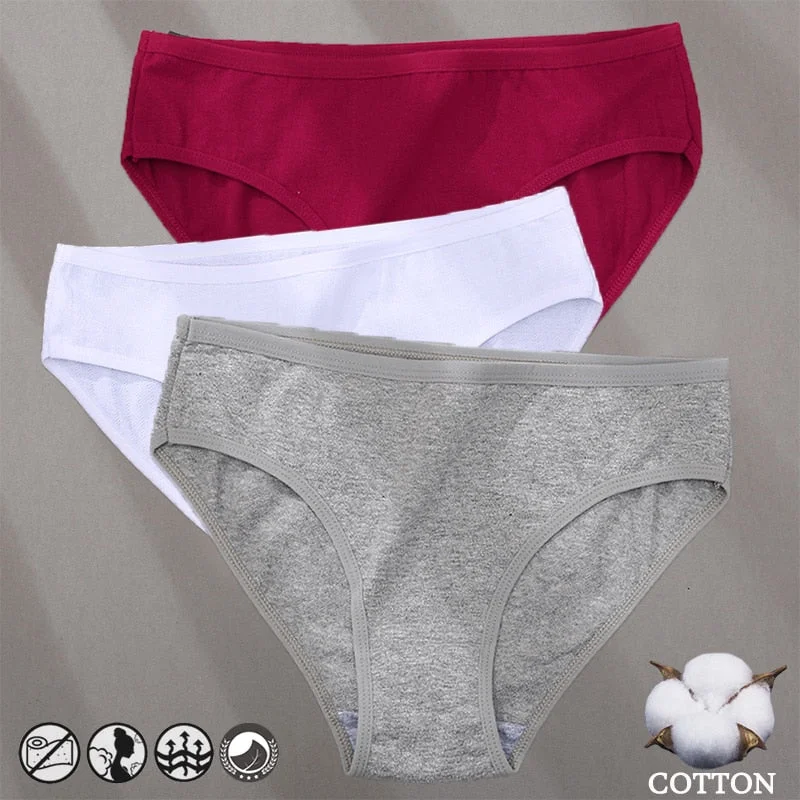Cotton Panties Jacquard Design Pattern Women Panties Underwear Sexy Female Lingerie Briefs Solid Color Intimate Pantys for Woman
