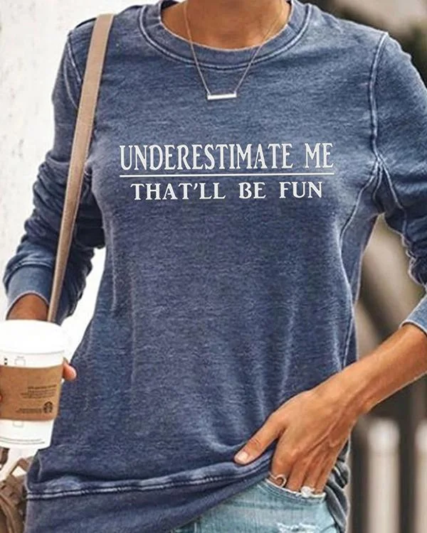 Women Casual Long Sleeve Letter Printed Shirt