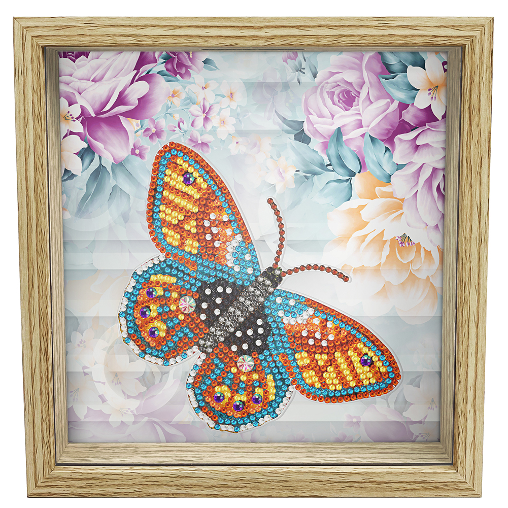 

Butterfly - Wooden Diamond Painting DIY Coin Saving Box, 501 Original