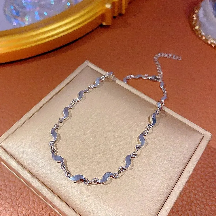 Delicate Choker Necklace for Women Minimalist Collarbone Design