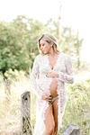 Maternity Photo Shoot Pregnant Photography Props Long Sleeve Dress