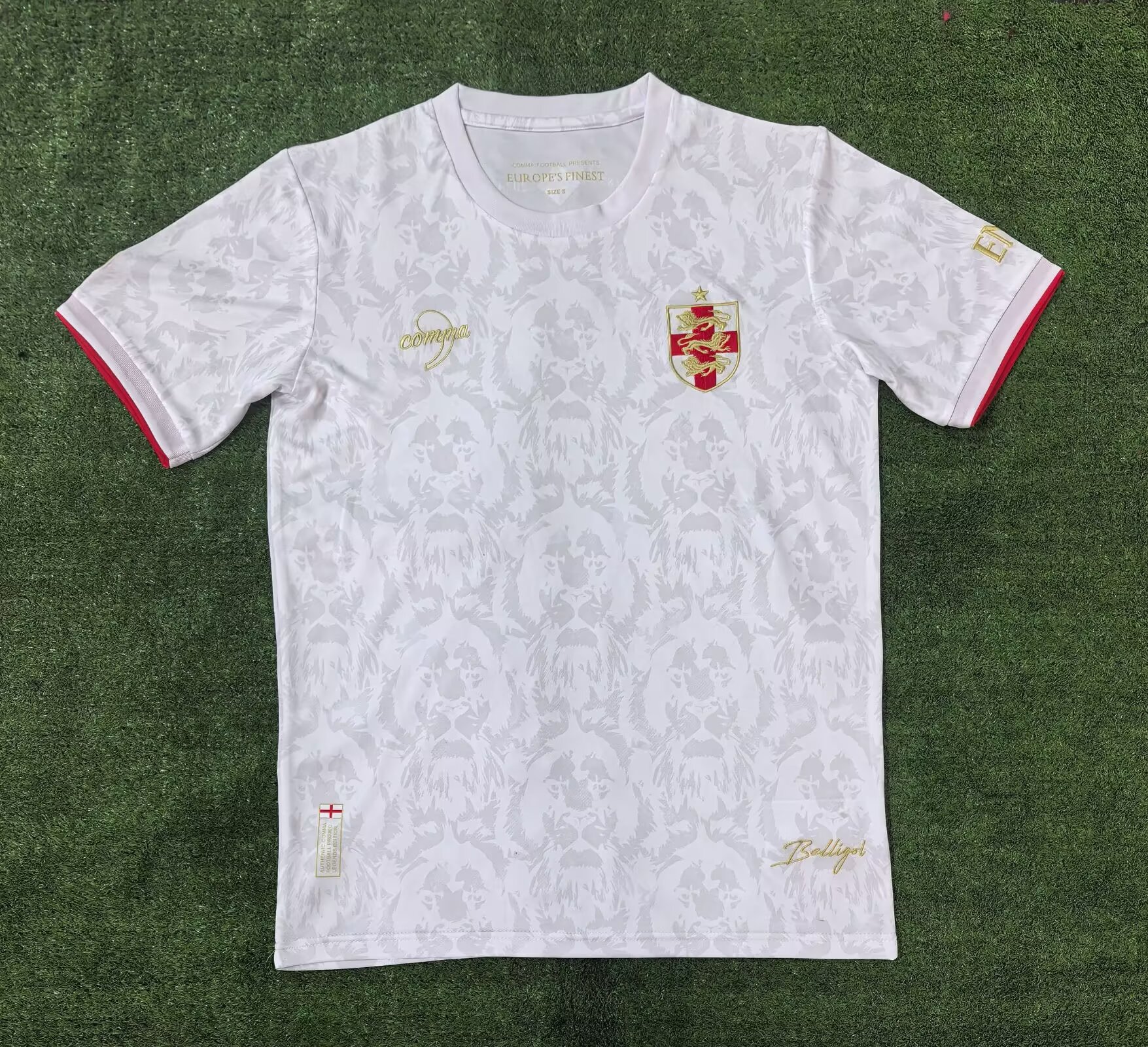 2024 England Training Shirt  White Soccer Jersey Thai Quality