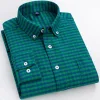 100% Cotton Men's Business Plaid Shirt