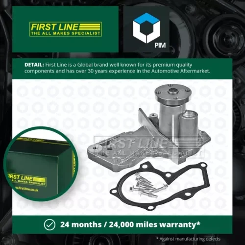 Water Pump fits FORD FIESTA 1.25 1.4 1.6 2005 on Coolant Firstline 04532403 New Parts