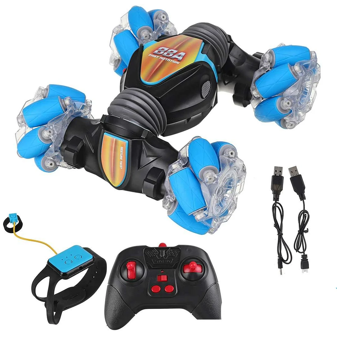 Gesture Sensing RC Stunt Car With Light & Music - vzzhome