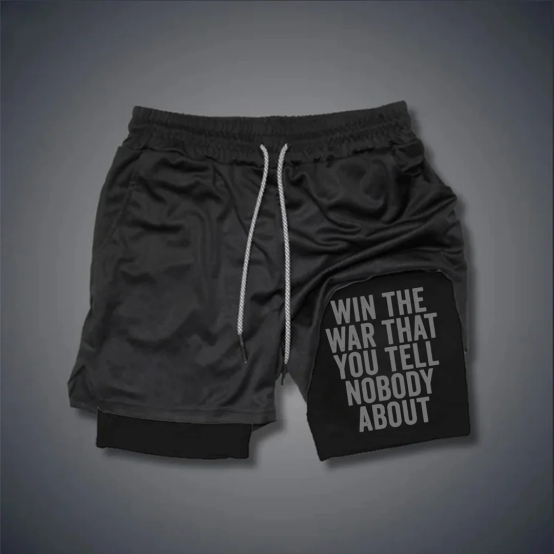 Win The War That You Tell Nobody About Print Men's Shorts -  