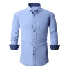 Men's Business Casual No-iron Long-sleeved Shirt