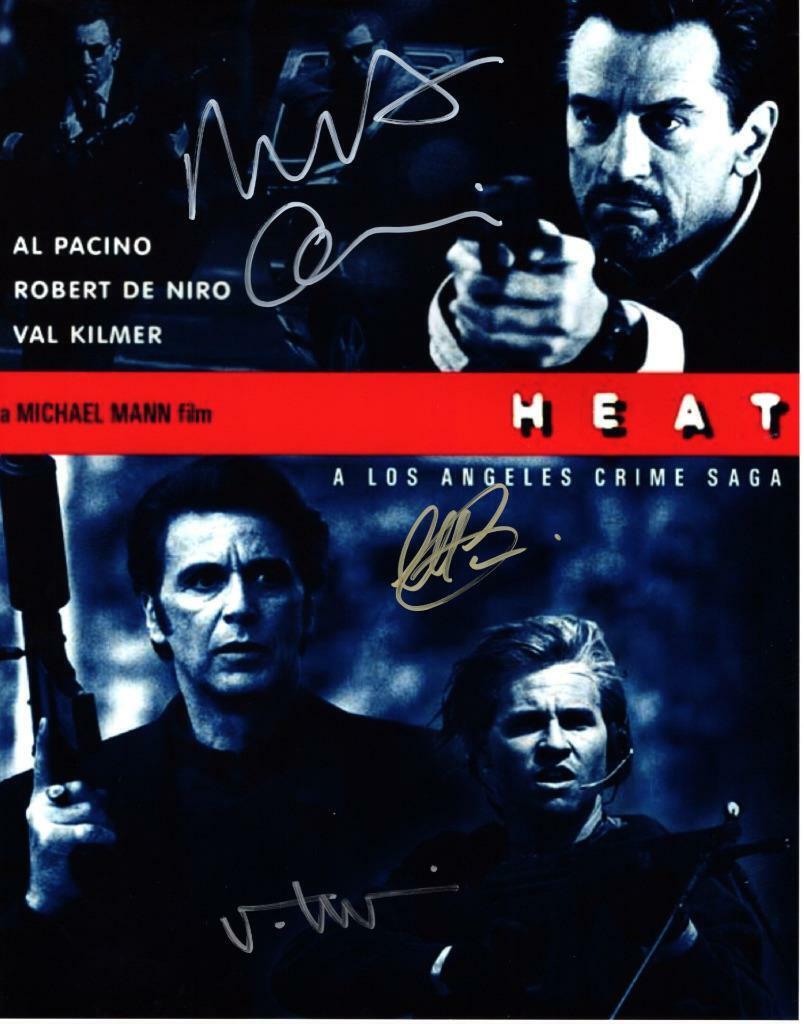 Heat Cast Kilmer Pacino DeNiro 11x14 autographed Photo Poster painting signed Picture and COA