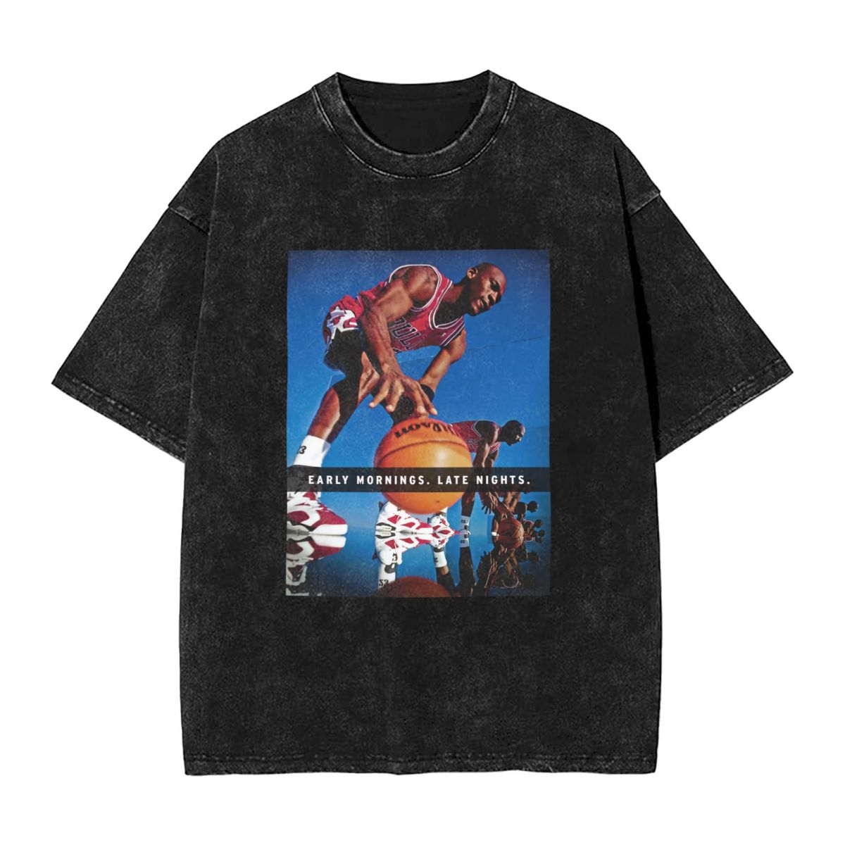 Chicago Bulls Michael Jordan 2022 Dribble Motivational Vintage Oversized T-Shirt Men's