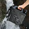 Camping Water Jug with Faucet Portable Water Bucket for Car Camping (Black)
