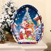 >SALE<Wooden Santa Claus Diamond Painting Desktop Ornaments for Bedroom Table Decor