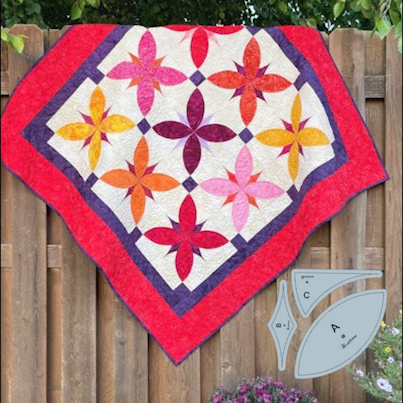 Tangled Spring Throw Quilt Pattern