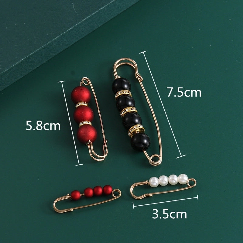 Luxurious Pin Geometric Alloy Inlay Artificial Pearls Rhinestones Women’S Brooches