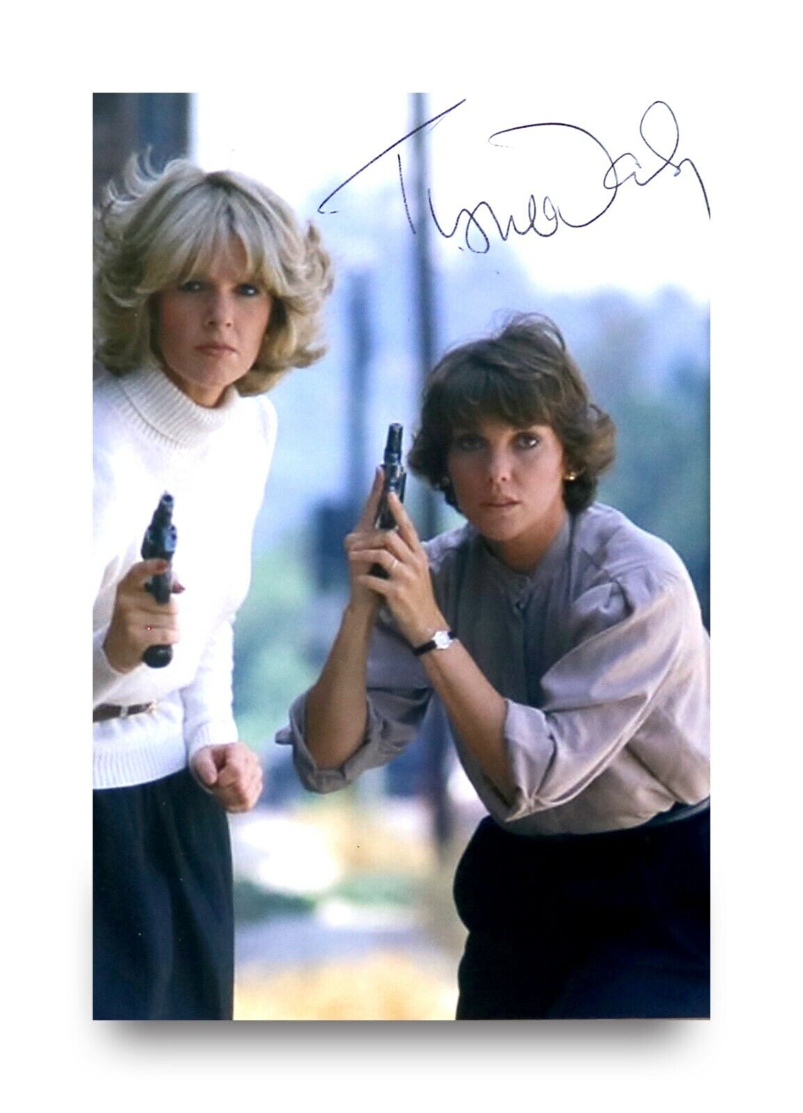 Tyne Daly Signed 6x4 Photo Poster painting Cagney and Lacey Detective Mary Beth Autograph + COA